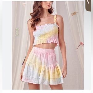 Storia Tie Dye Skirt 🌸🌻 LSF Vibes! Size M